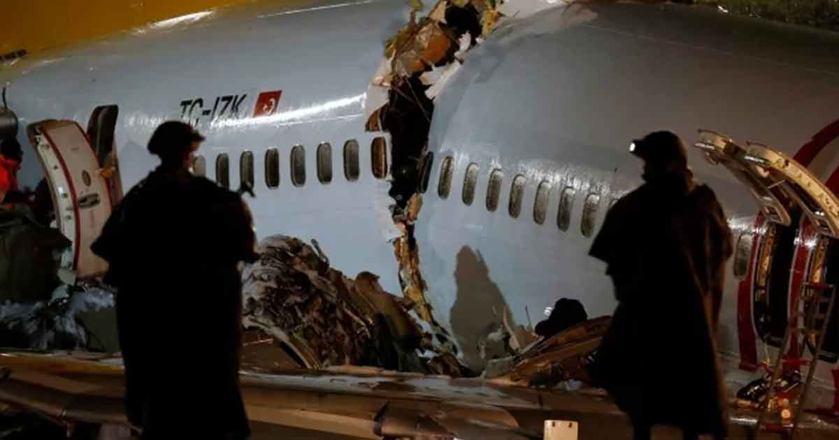 Sube a 120 la cifra de heridos por accidente de avión en Estambul