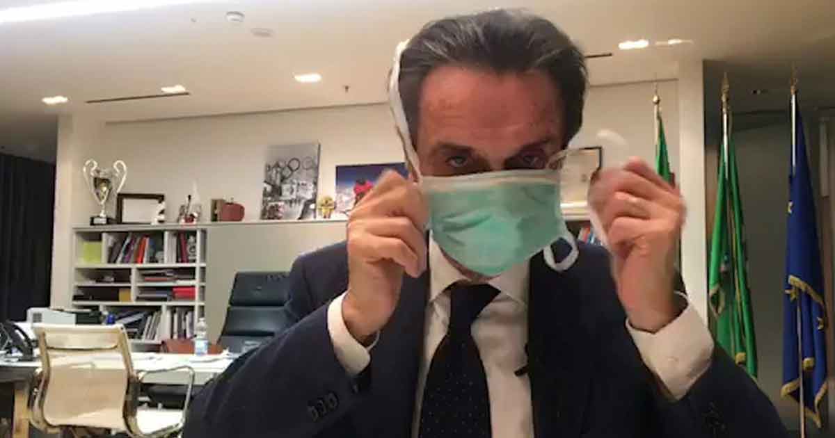 Presidente de Lombardía, Italia, se pone en cuarentena por coronavirus