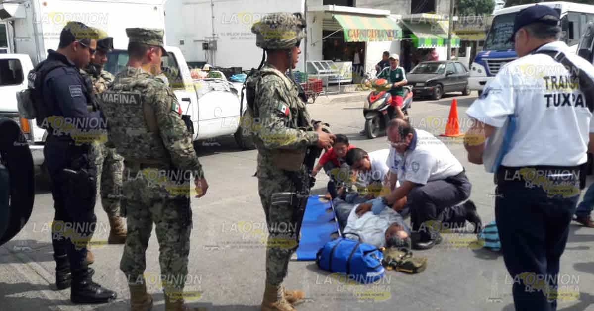 Motociclista aseguró que el señor le intentó ganar el paso y lo atropelló