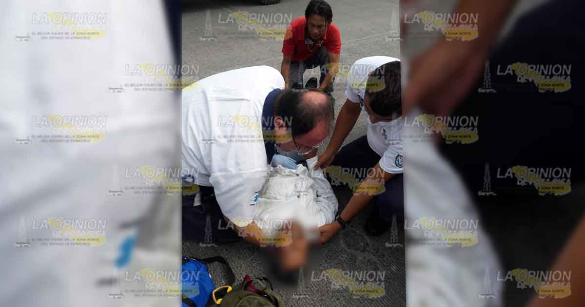 Motociclista aseguró que el señor le intentó ganar el paso y lo atropelló