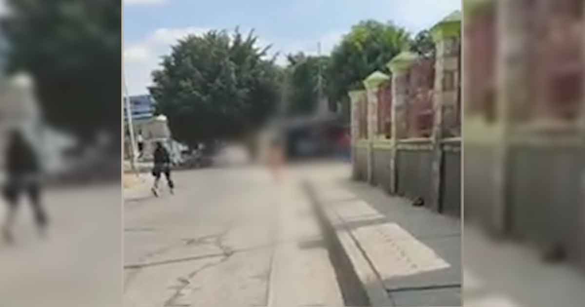 Mujer desnuda en Pánuco alerta a las autoridades