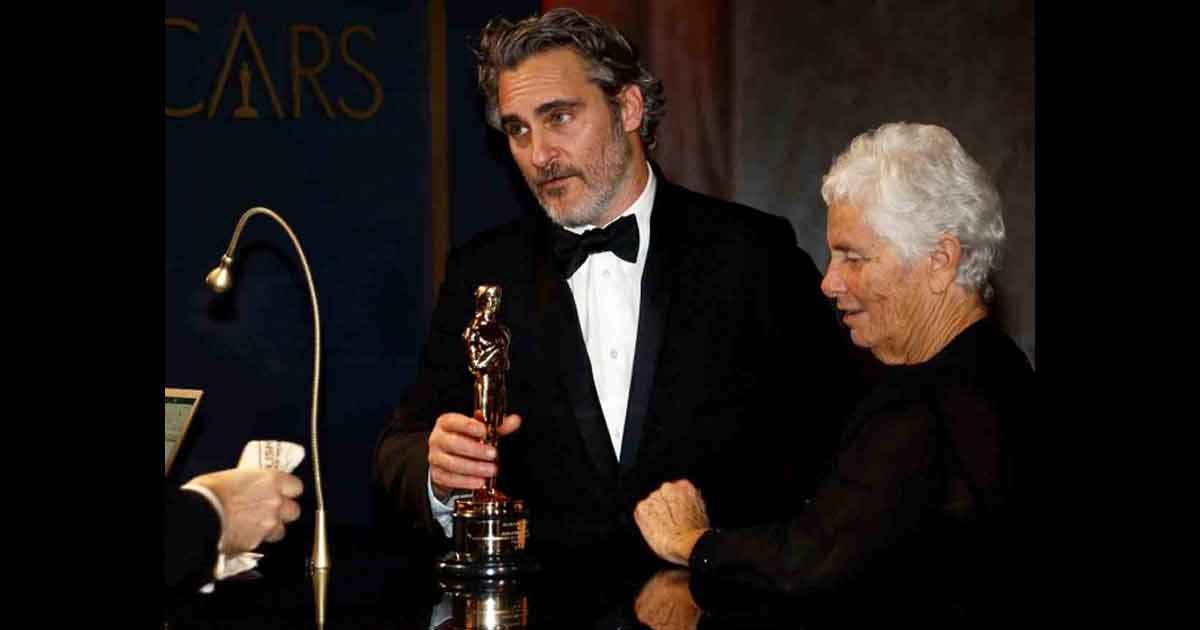 Este fue el bello discurso de Joaquín Phoenix al ganar el Oscar