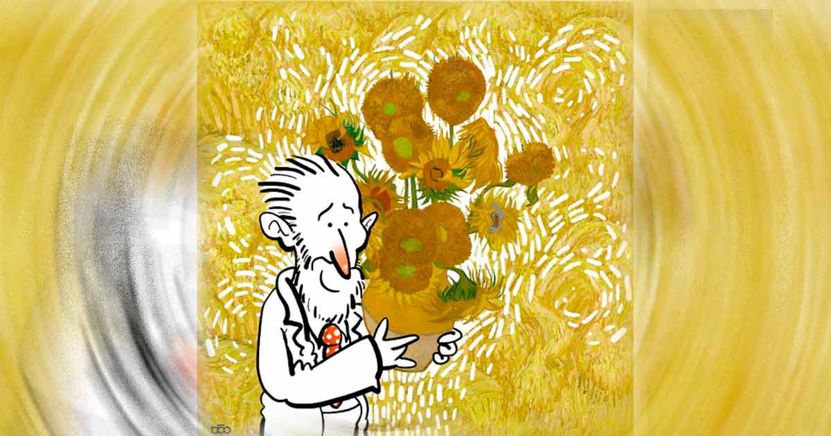 Nuevas viñetas del ilustrador que convierte a Van Gogh en el protagonista de un colorido cómic