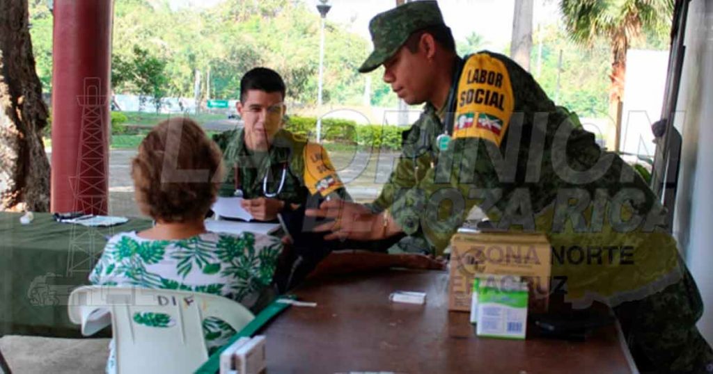 Realiza labor social el Ejército Mexicano en colonias de Poza Rica
