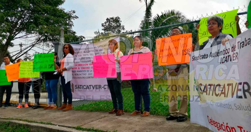 Trabajadores del Icatver-Tuxpan quieren respuesta
