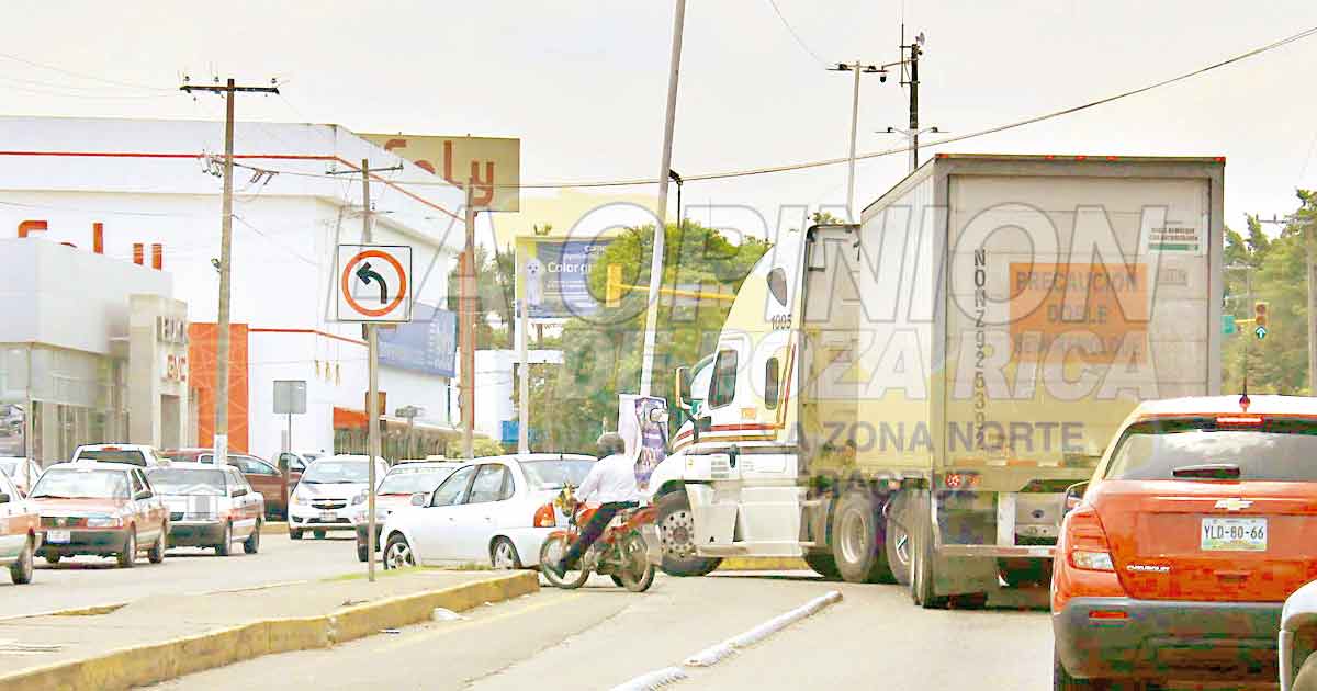 Tráfico pesado, un problema