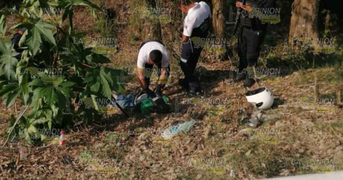 Derrapa motociclista