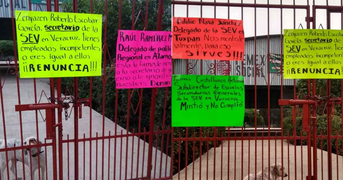 ¡Cierran padres secundaria de la localidad Estero del Ídolo