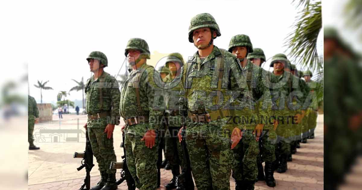 Militares mantienen resguardo en Tuxpan