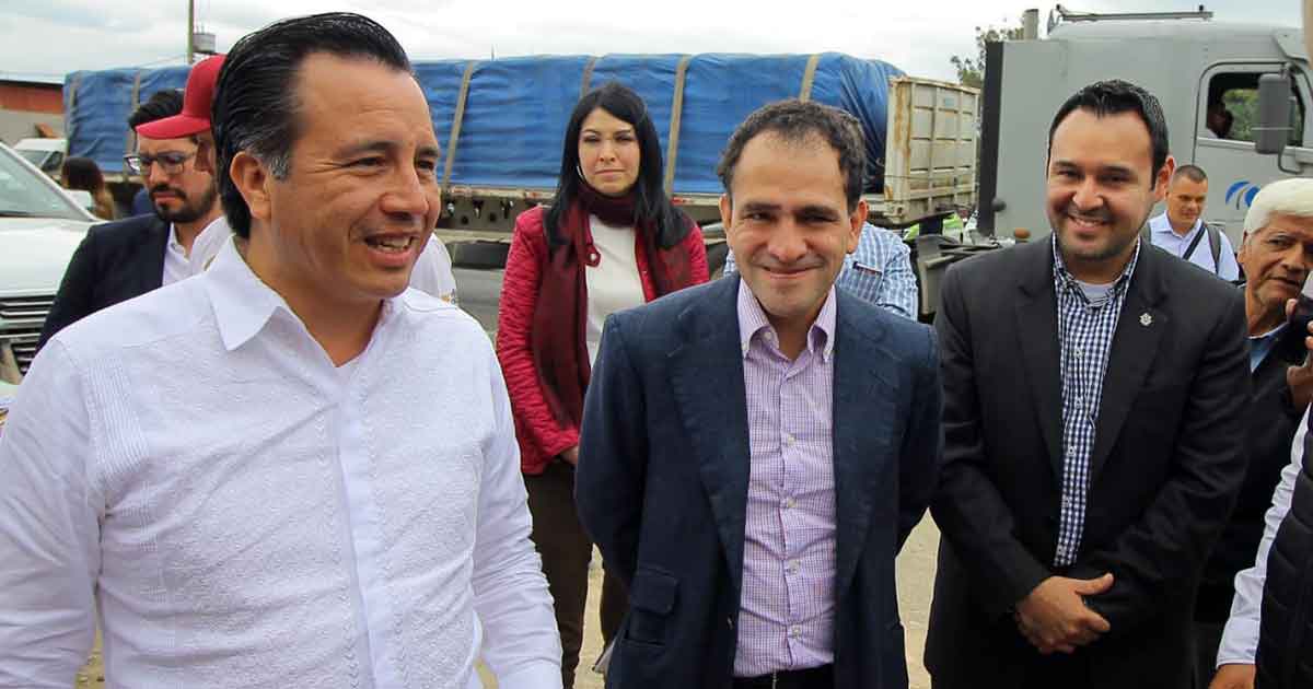 Gobernador del estado supervisa tres obras en compañía de Arturo Herrera y Lima Franco