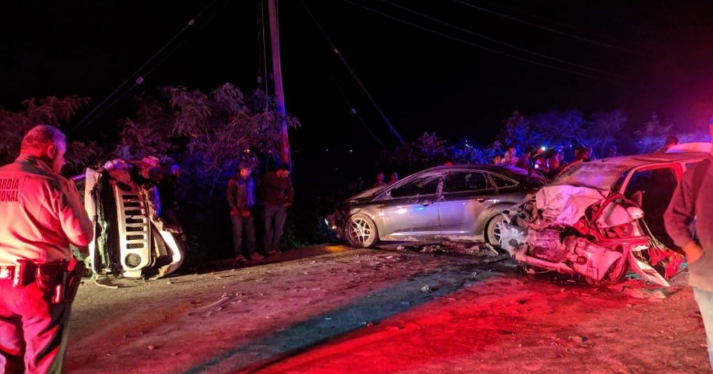 ¡Cruenta carambola; tres lesionados!