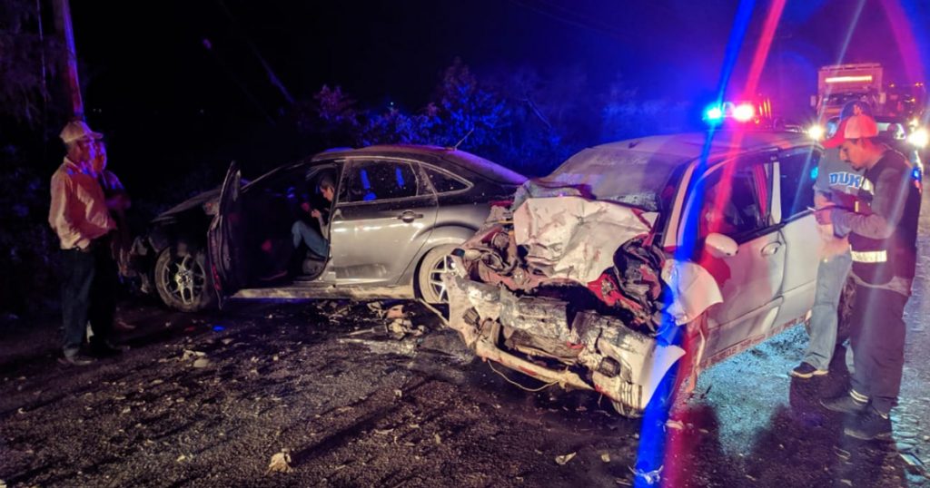 ¡Cruenta carambola; tres lesionados!