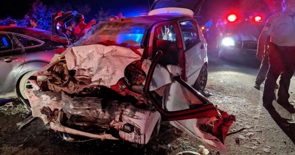 ¡Cruenta carambola; tres lesionados!