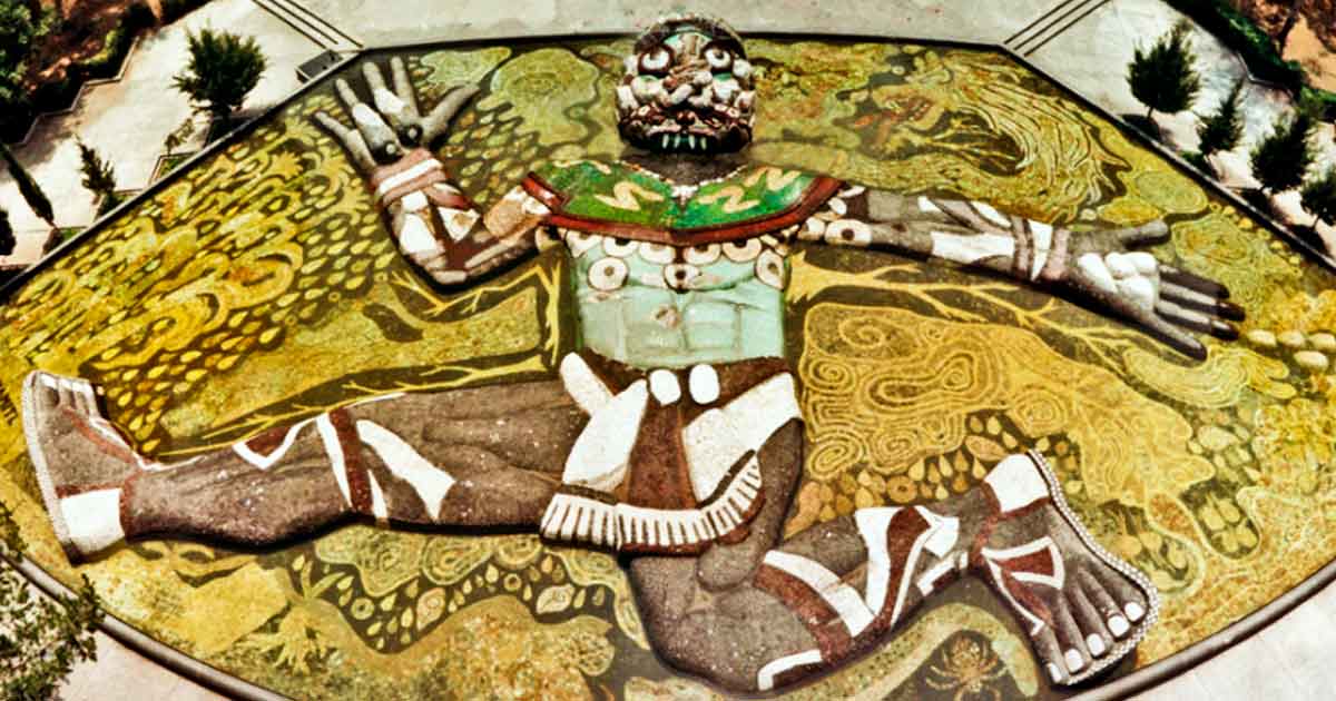 ‘Vive’ en Bosque de Chapultepec mural que estuvo 42 años bajo el agua