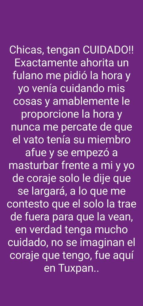 ¡Ya basta! Mujer de Tuxpan relata acoso sexual
