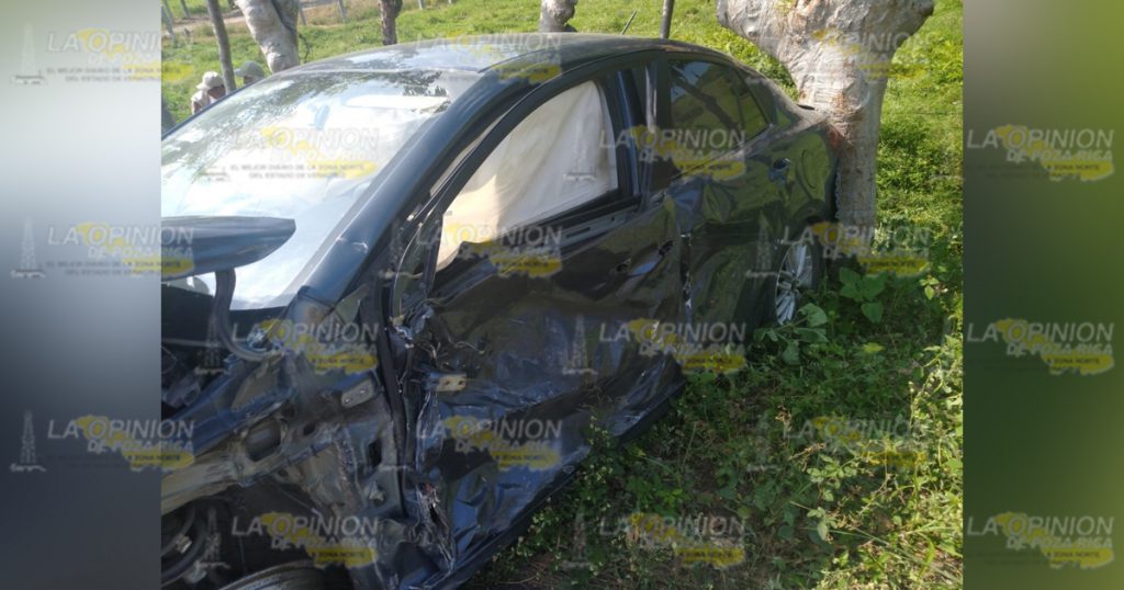 Fuerte accidente en la carretera federal Papantla-Gutiérrez Zamora