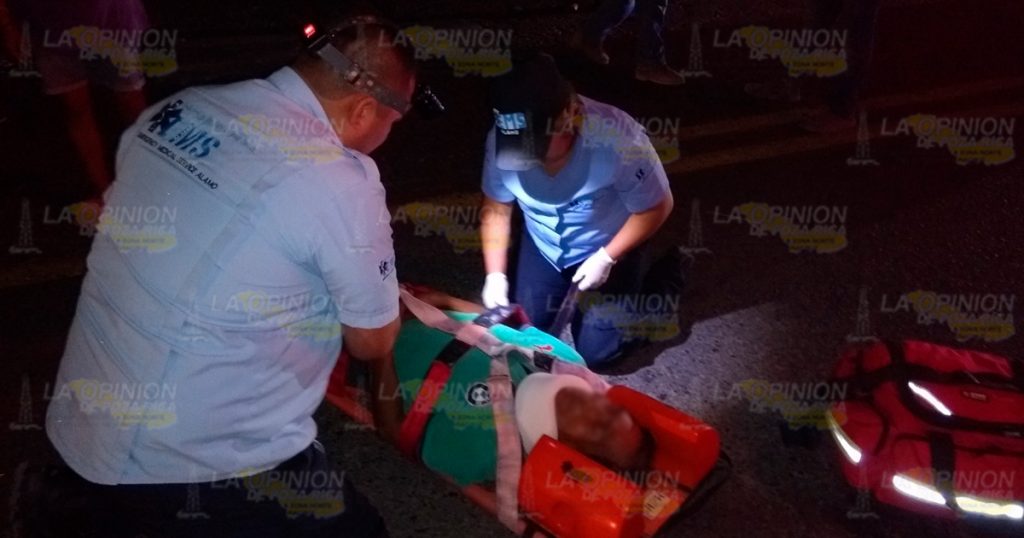 ¡Lo arrolló un raudo motociclista!