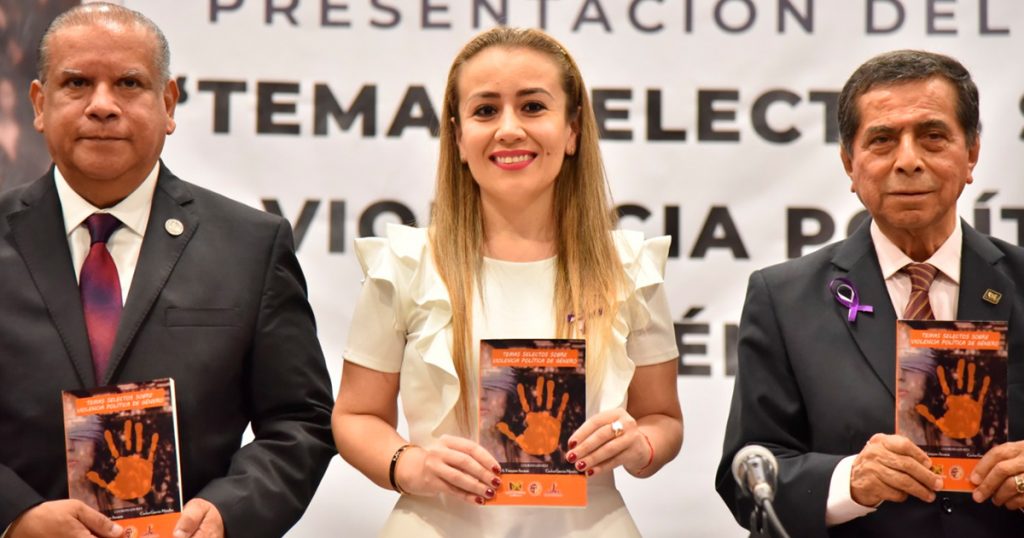 Presentan en el congreso el libro temas selectos sobre violencia política de género