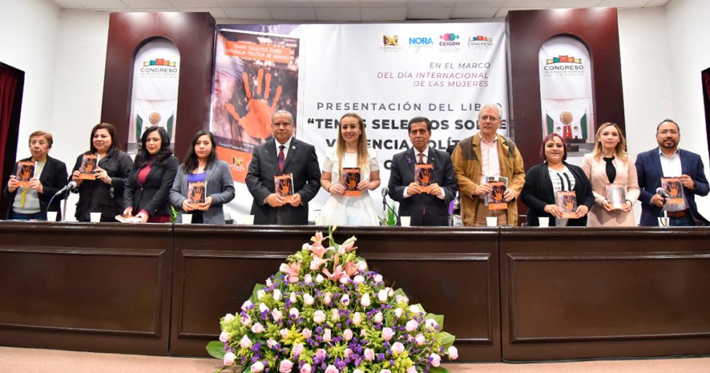 Presentan en el congreso el libro temas selectos sobre violencia política de género