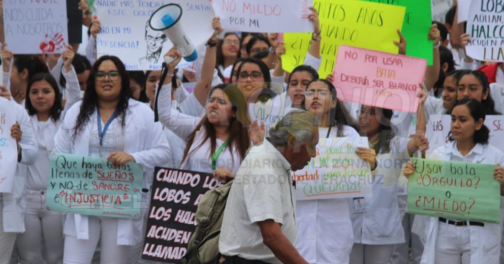 Protestan estudiantes contra la inseguridad