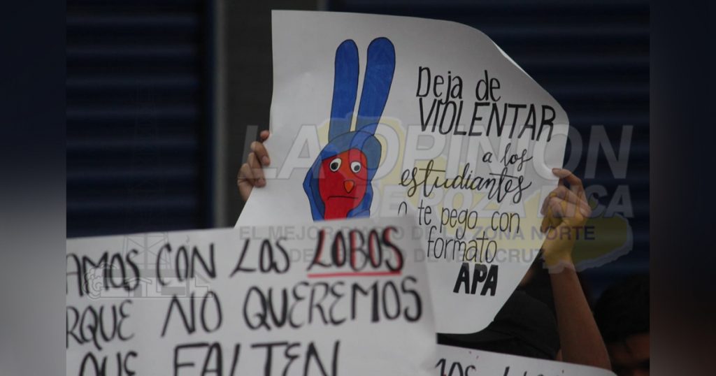 Protestan estudiantes contra la inseguridad