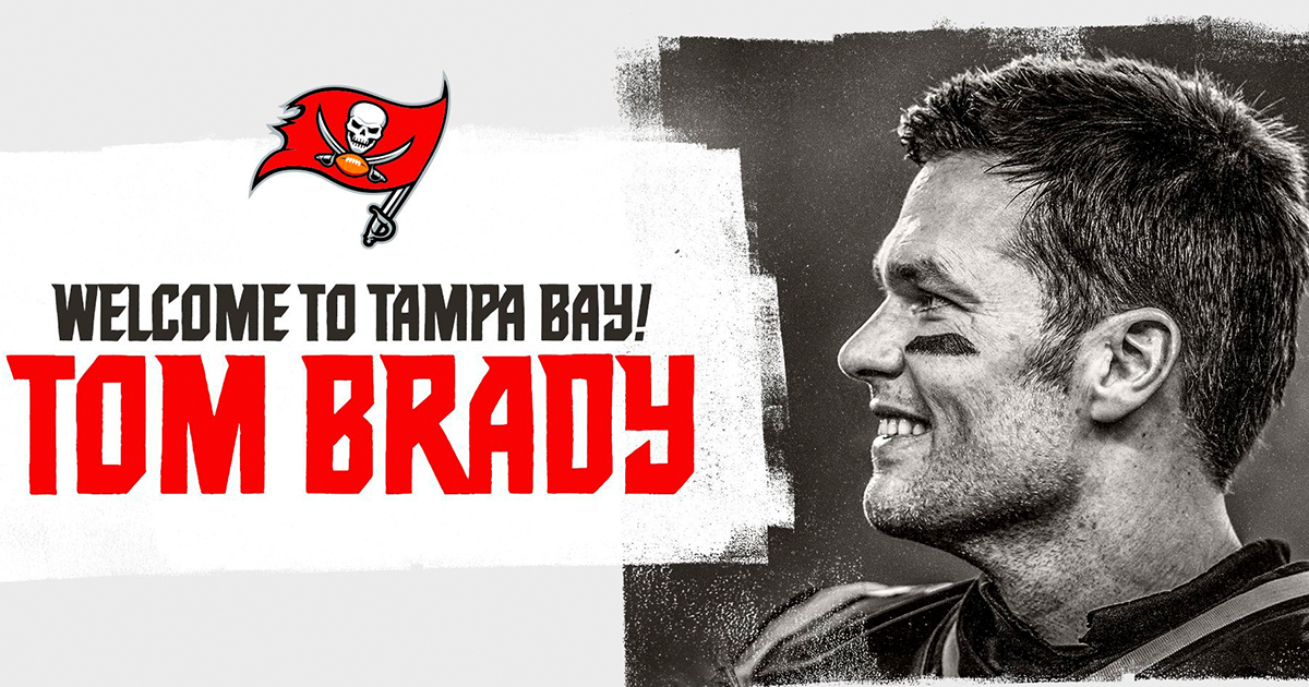 Tom Brady es oficialmente nuevo jugador de los Buccaneers de Tampa Bay