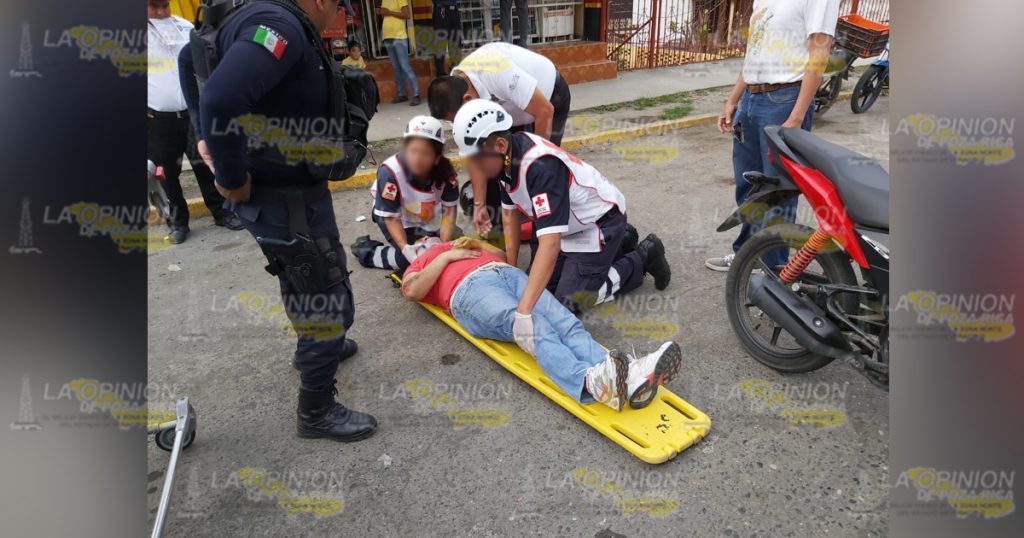 Derrapan en el bulevar Central Poniente en Poza Rica