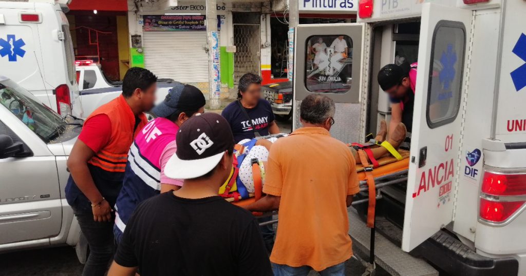 Carambolazo mañanero deja una mujer lesionada