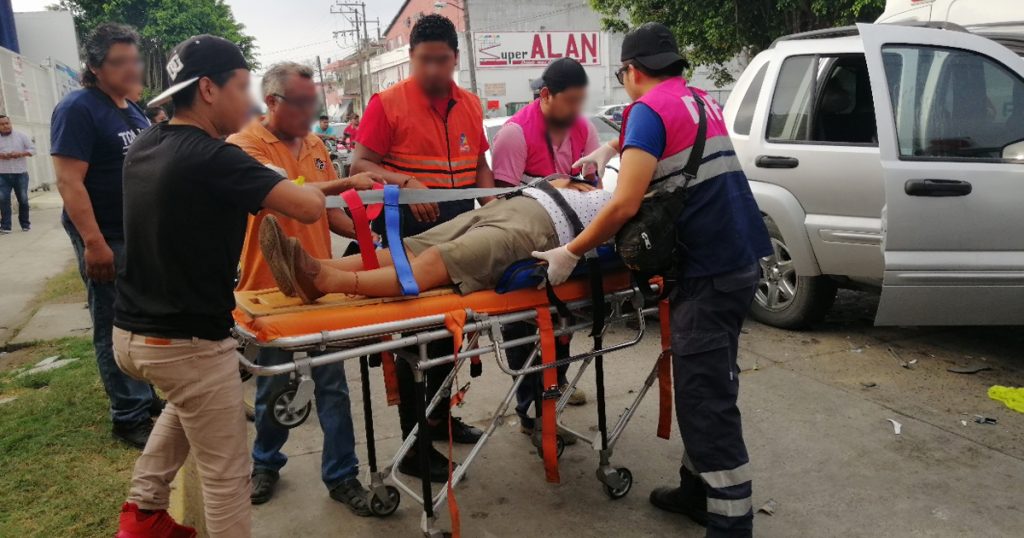 Carambolazo mañanero deja una mujer lesionada