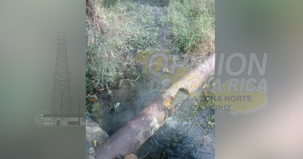 Aguas negras contaminan el río Tancochin
