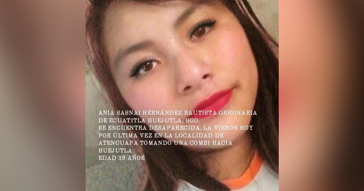 Buscan a jovencita