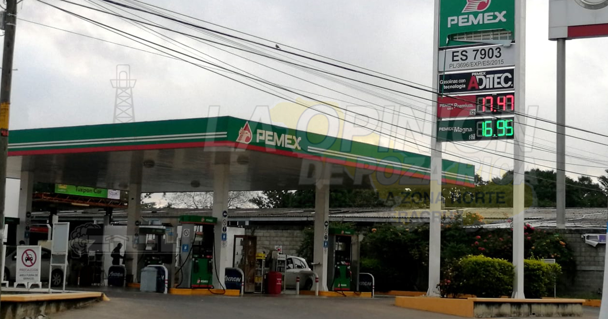 Baja la gasolina en Tuxpan