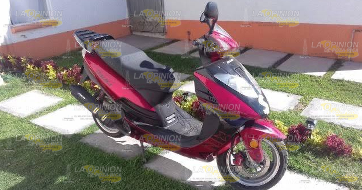 Roban motoneta en Tuxpan