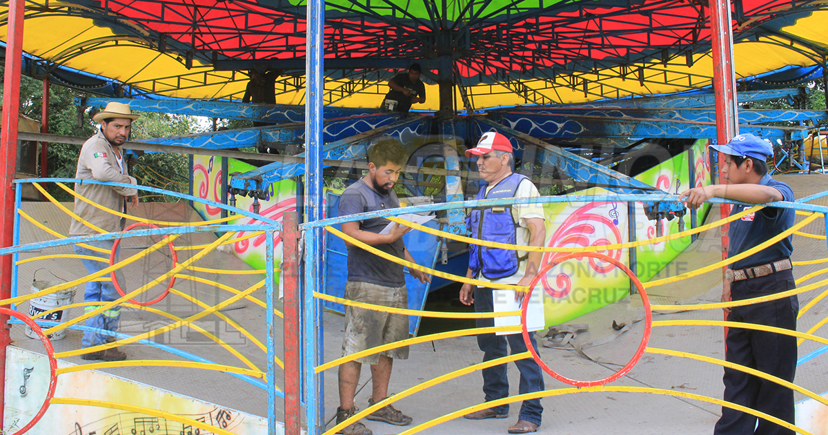 Supervisa Protección Civil juegos mecánicos