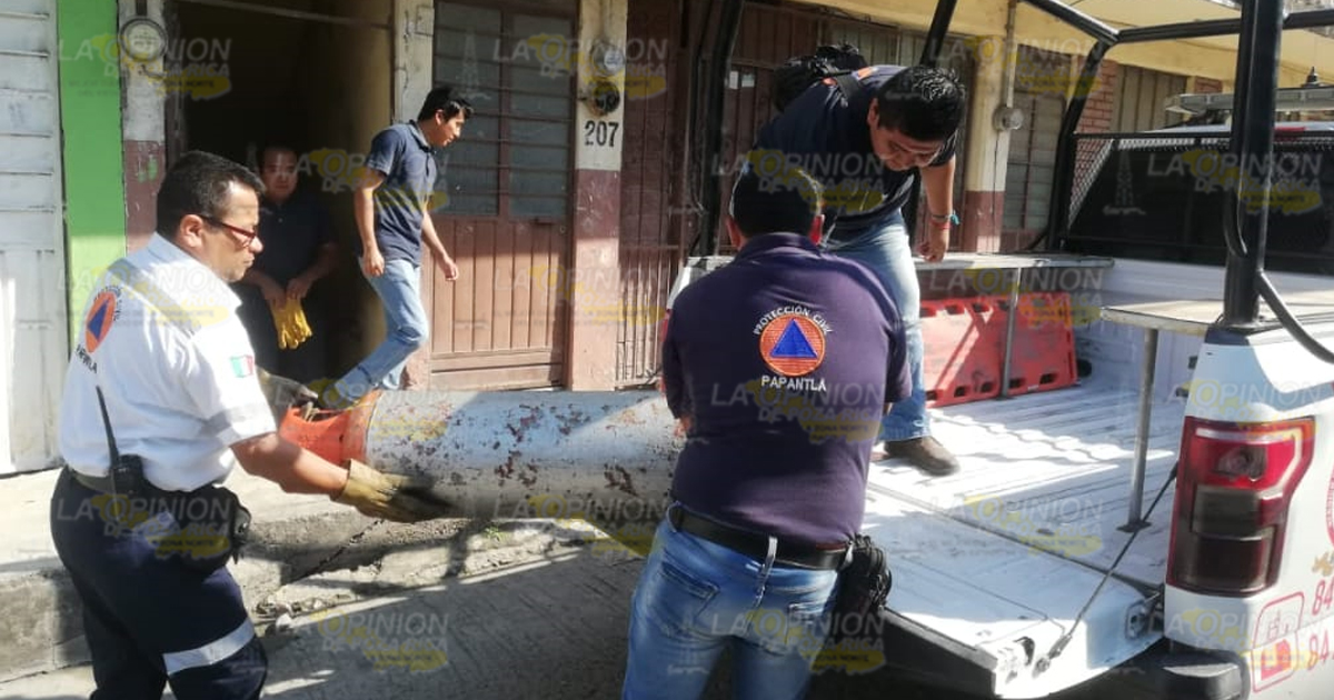 Movilización por fuga de gas
