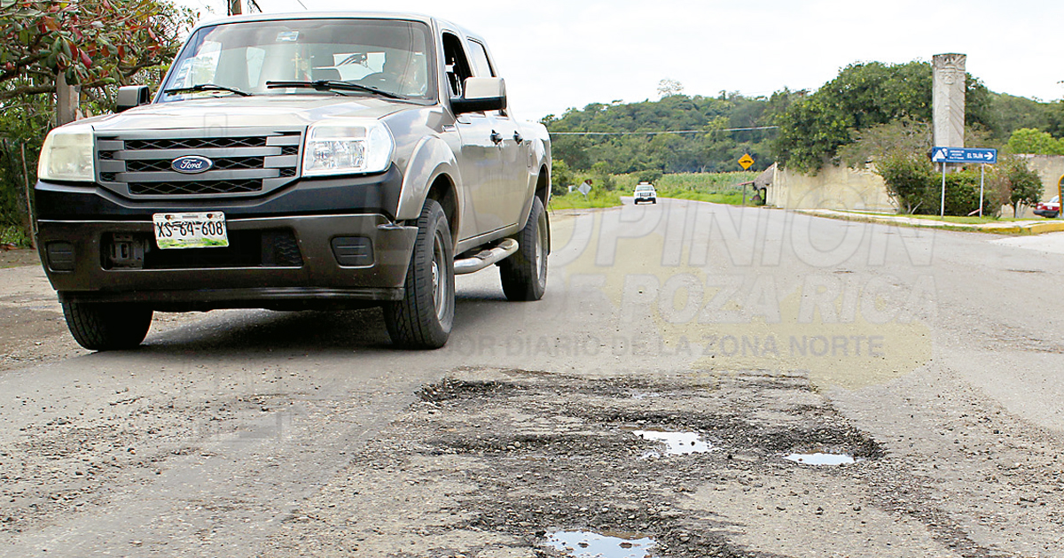 Ruta devastada hacia El Tajín