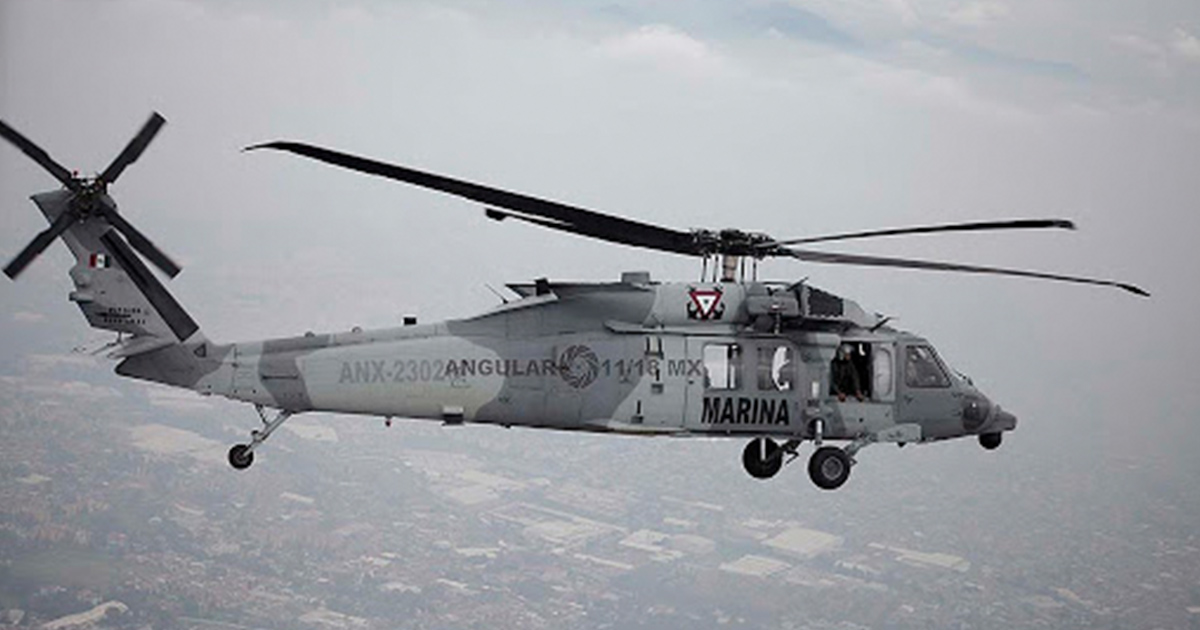 Helicóptero de la Marina se desploma en Veracruz