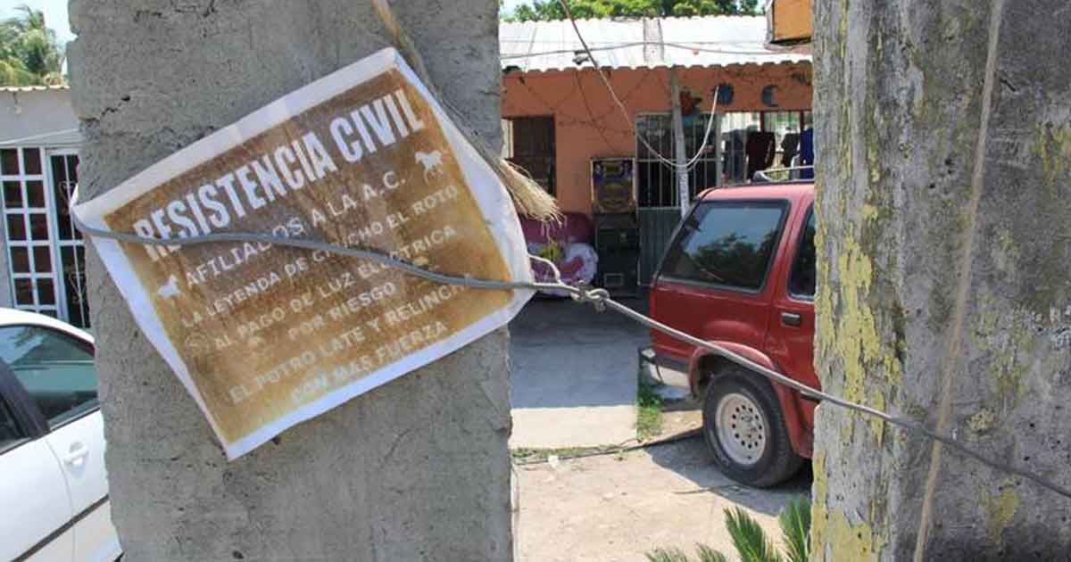 60 mil familias veracruzanas, sin pagar la luz desde hace más de 20 años