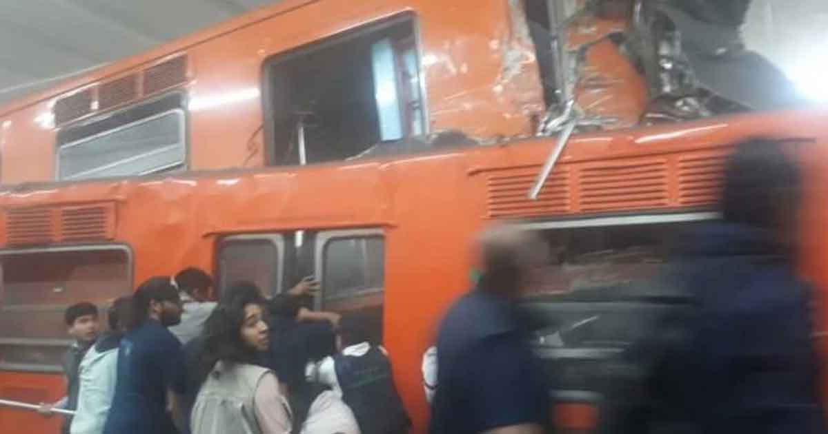 Choque de trenes en Metro Tacubaya deja 1 muerto y 41 heridos