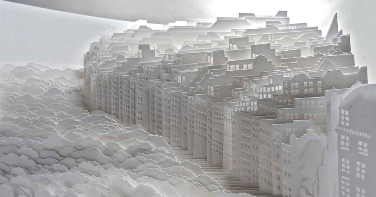 El delicado mundo de capas de papel de Ayumi Shibata