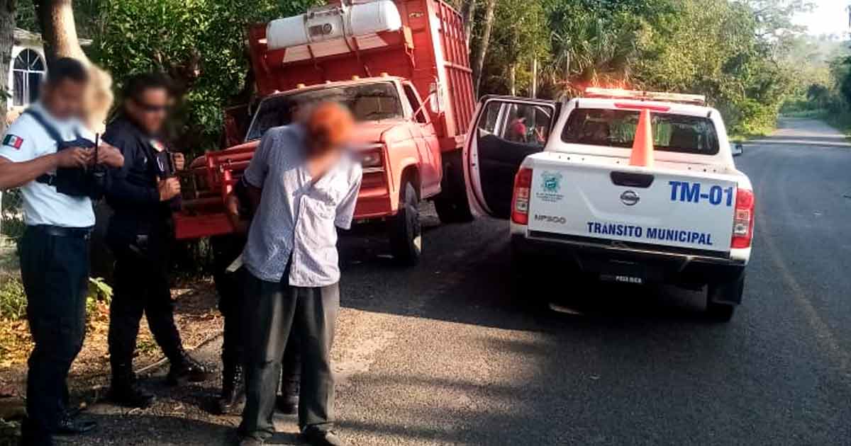 Ebrio agricultor es detenido en La Unión Km 31 en Cazones