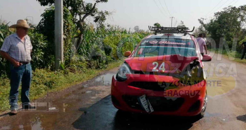 Embarazada herida en choque de la carretera Espinal-Coyutla