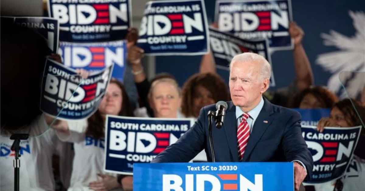 Biden arrasa en Carolina del Sur y redefine las primarias