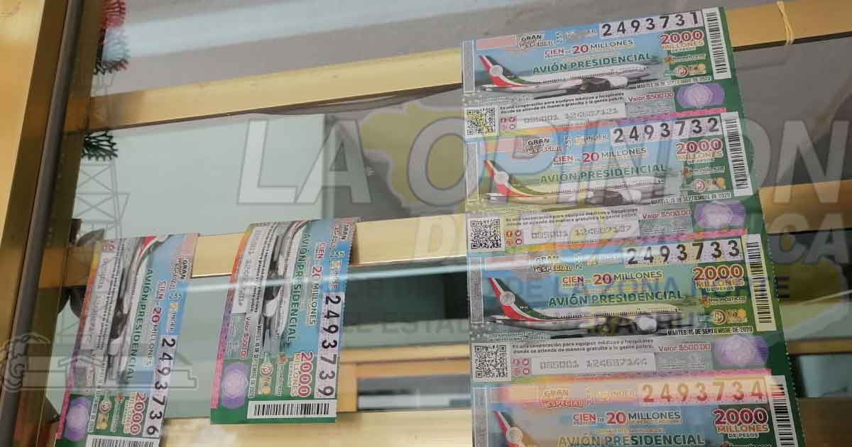 Llegan boletos para la rifa del avión presidencial
