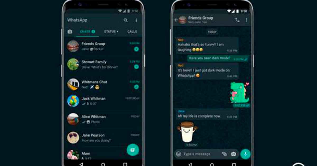 Modo oscuro de WhatsApp ya está disponible para tu celular