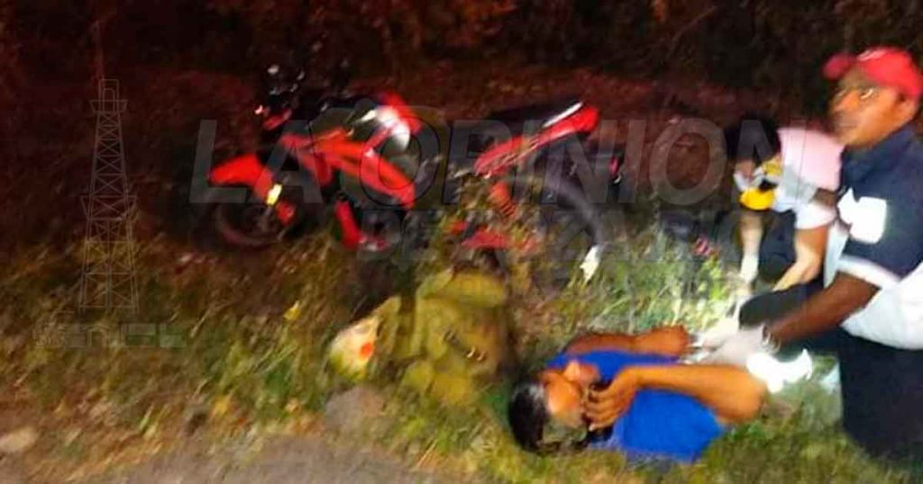 Motociclista arrollado por vehículo fantasma sobre la Cerro Azul- Piedra Labrada