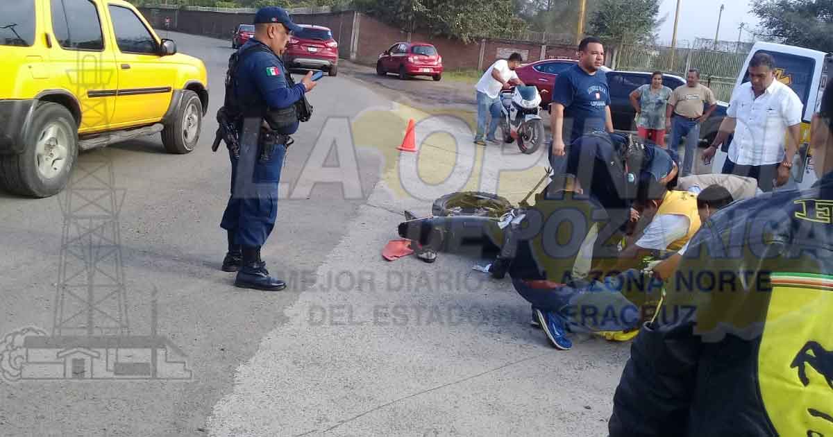 Motociclista lesionado en Naranjos