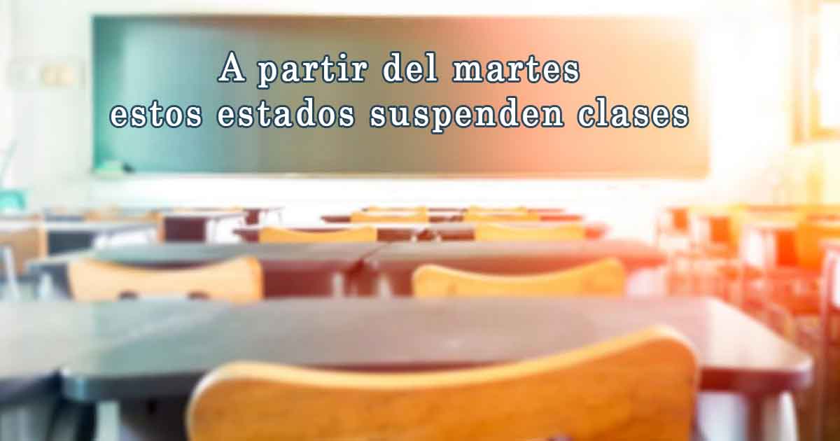 Coronavirus en México: A partir del martes estos estados suspenden clases
