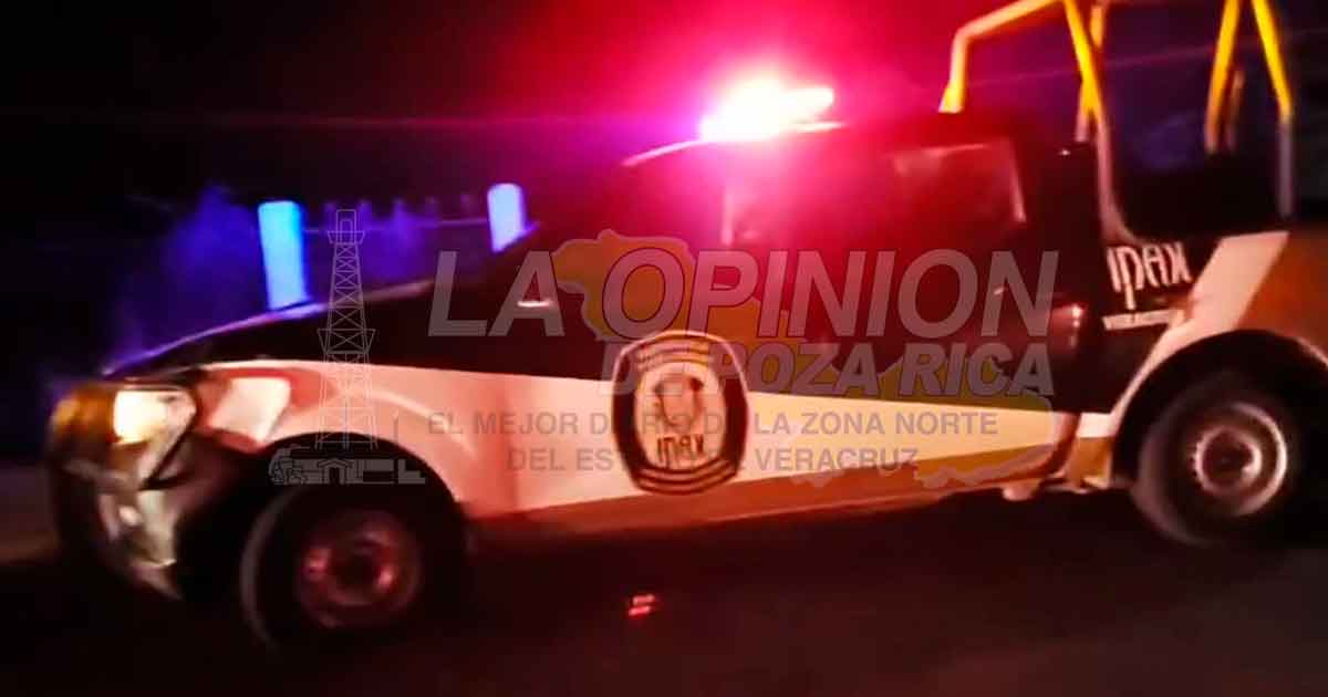Se estrelló contra camioneta del IPAX