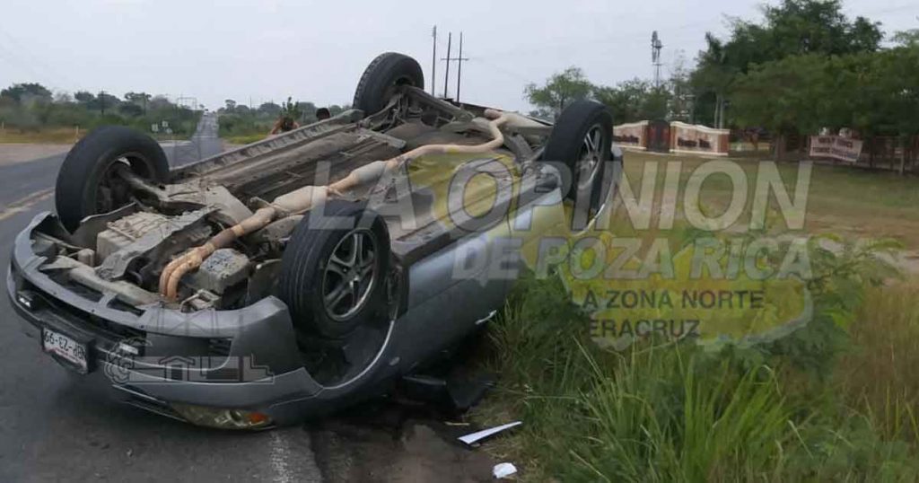 Turistas se dirigían a Tampico; se accidentan en la Pánuco-Tempoal